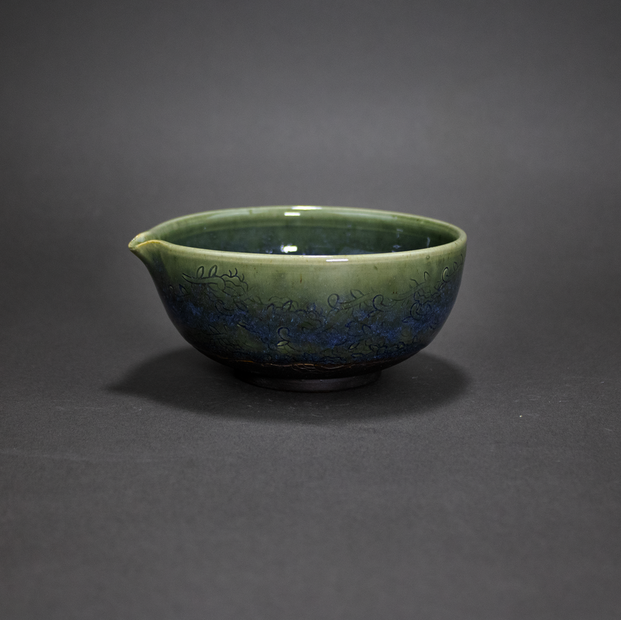 Katakuchi Chawan Shokubustu con Vertedero / Pieza única, hecha a mano